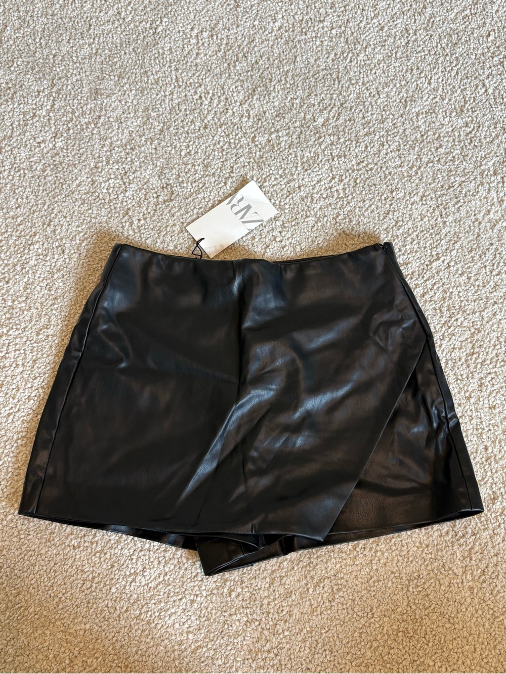 Zara leather skort